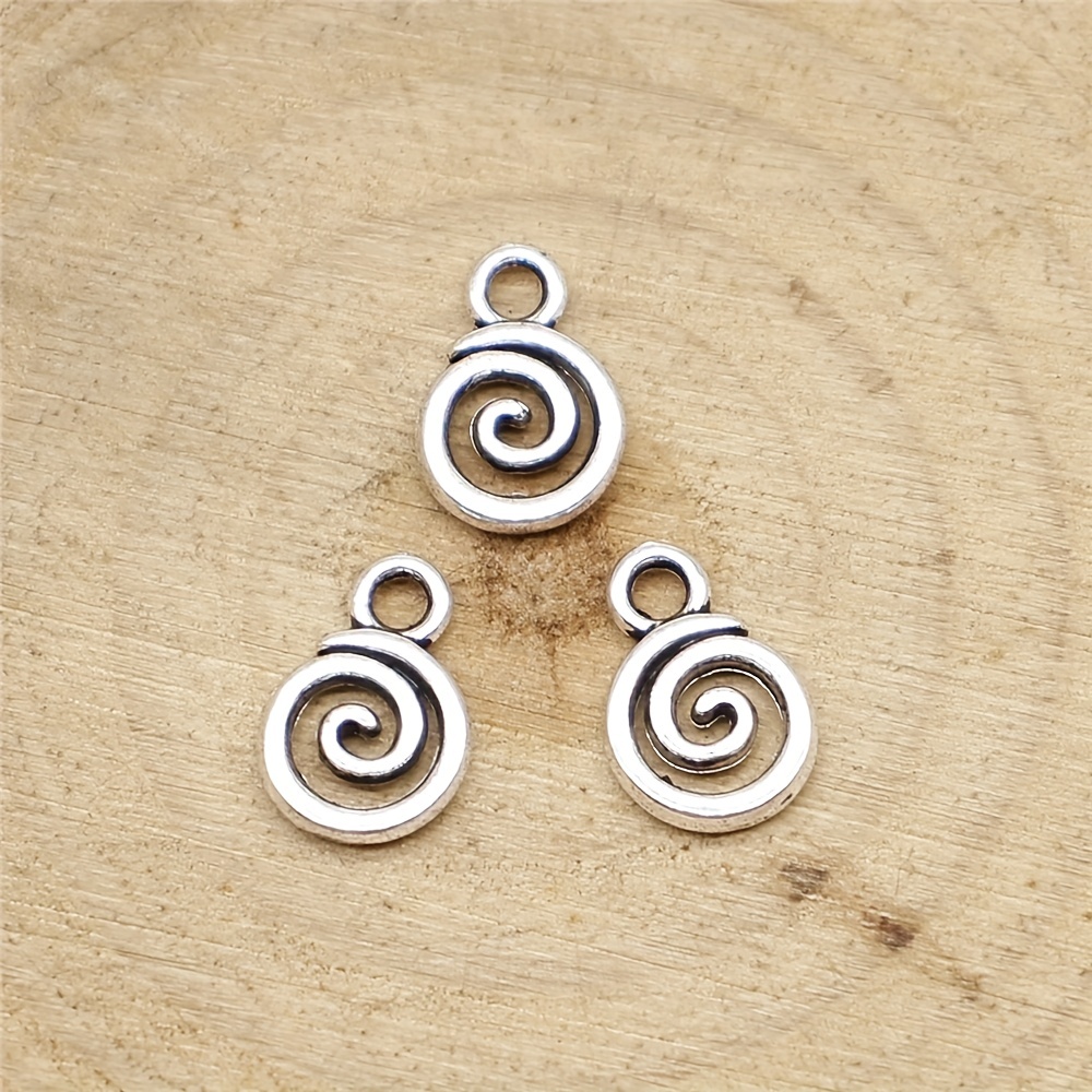 30pcs Ancient Silvery Charm Pendants for DIY Jewelry Making